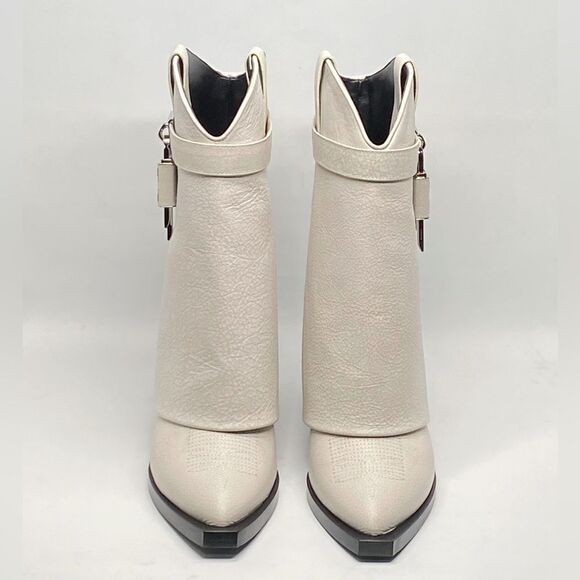 Givenchy Shark Lock Cowboy Ankle Boots In Aged Leather size 39 - Picture 3 of 15